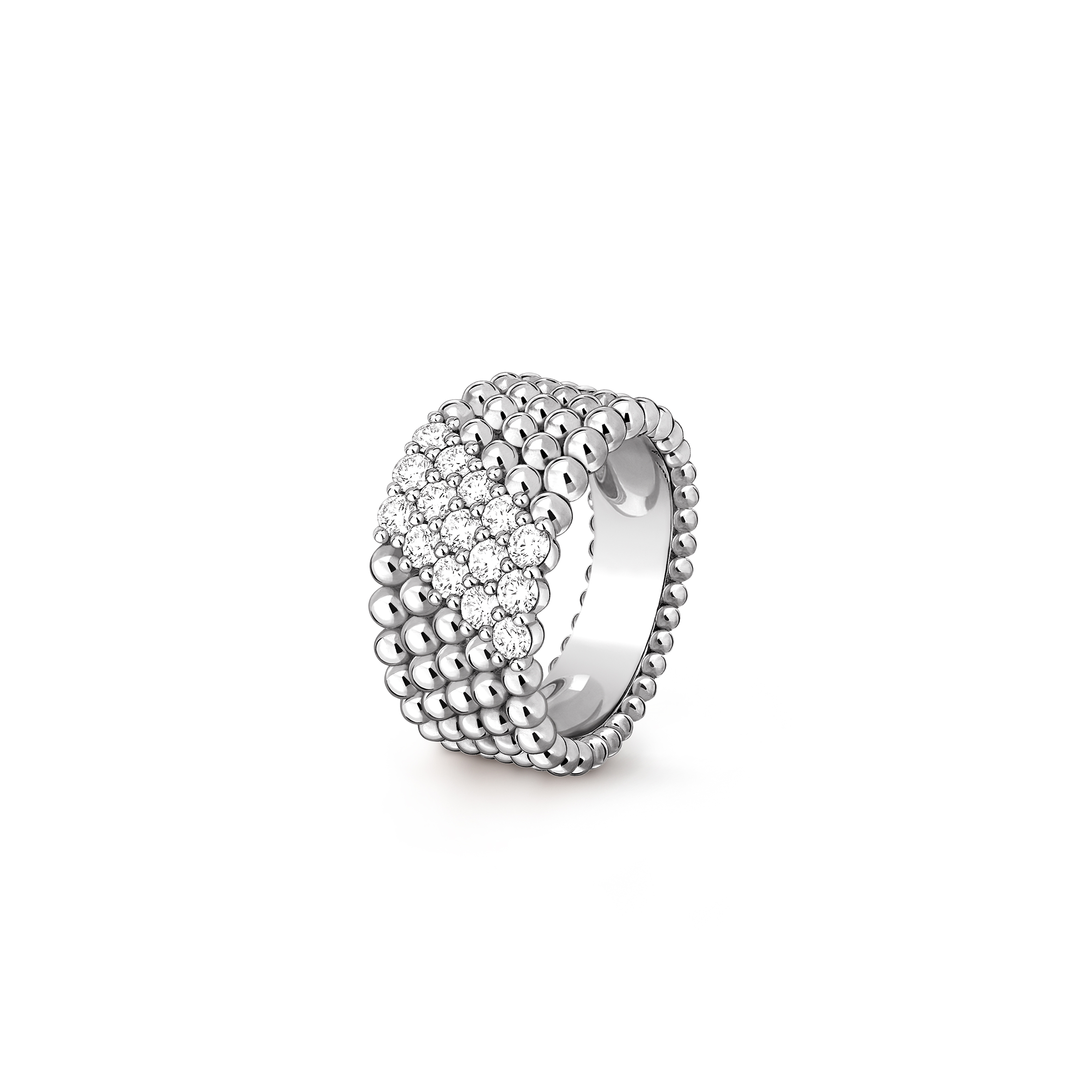 v*n cl*f arpels perlÉe Di*m*nds ring, 5 rows vcarp7uv00